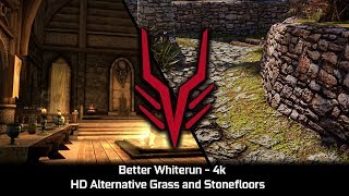 SKYRIM SE MOD Better Whiterun 4k with HD Alternative Grass and Stonefloors