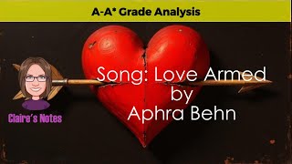 Secure A and A* Grades with This Breakdown of 'Love Armed' by Aphra Behn