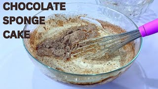 How to Make Chocolate Sponge Cake | Chocolate Sponge Cake