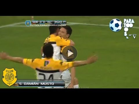 Gol de Musto. Newell's 0 - Olimpo 1. Fecha 7. Torneo Inicial 2013. Fútbol Para Todos