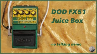Video thumbnail for DOD FX51 - Juice Box - No Talking Demo by Borrowing Space