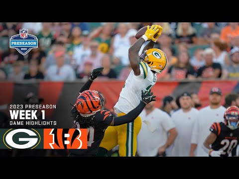 Green Bay Packers vs. Cincinnati Bengals | 2023 Preseason Week 1 Game Highlights