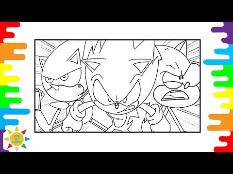 Sonic the Hedgehog Coloring Pages | Metal Sonic OVA Coloring