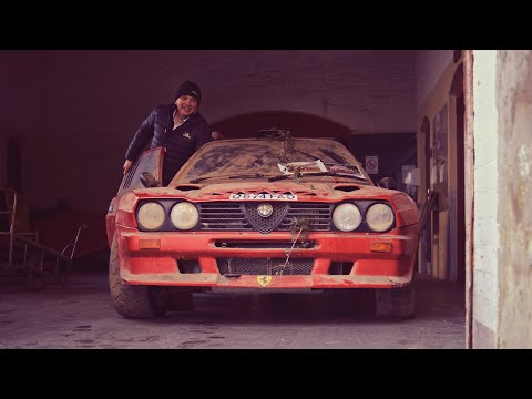 Insane V8 Alfa Ferrari Uncovered After 28 Years In a Barn - Andy Burton #rallycar @britishrallymedia