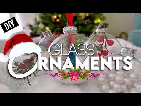 HOW TO DIY CLEAR GLASS ORNAMENTS 2020 | DIY SIMPLE...