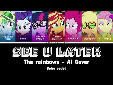 MLP EG: The RAINBOOMS - "SEE U LATER" by Blackpink | AI COVER