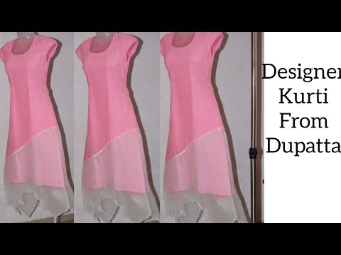 Designer Trail cut Kurti from Duptta. Video