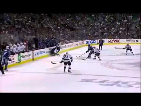 Mike Richards hit on Alexandre Burrows