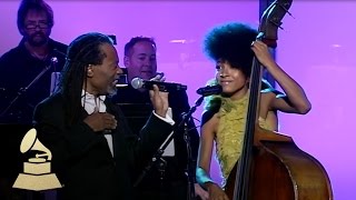 Bobby McFerrin & Esperanza Spalding jam at the 53rd GRAMMY Pre-Tel