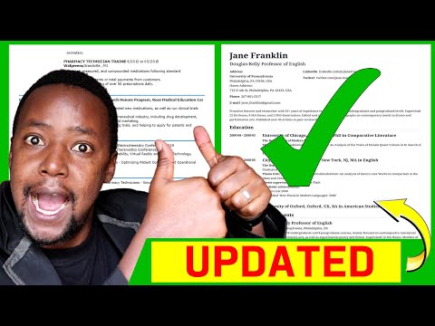 CV Format UPDATES for the year 2026 REVEALED - How To Write a CV 2026