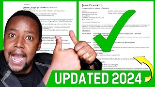 CV Format UPDATES for the year 2024 REVEALED - How To Write a CV 2024