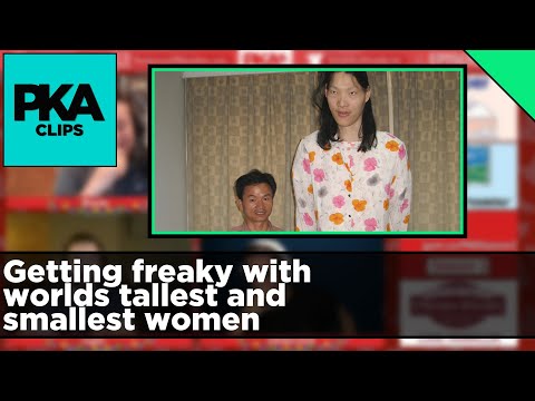 Getting freaky with worlds tallest and smallest women - PKA Clip