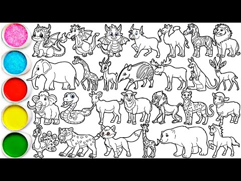 Draw Amazing Animals in Minutes - Dragon, Bull, Camel, Zebra, Lion, Elephant, Giraffe, Deer & others