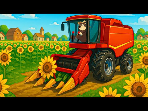 Sunflower Planting & Harvest 🌻🚜 | Realistic Farming with Tractor & Seeder