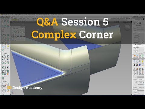 Autodesk Alias Tutorials I Q&A Session 5 - Complex Corner