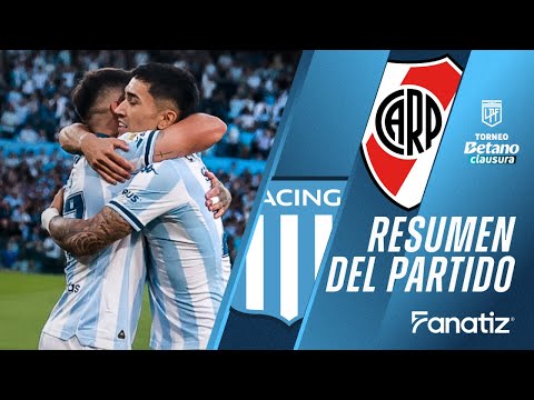 Racing Club 3 vs. 2 River Plate - Resumen del Partido | #torneoclausura2025
