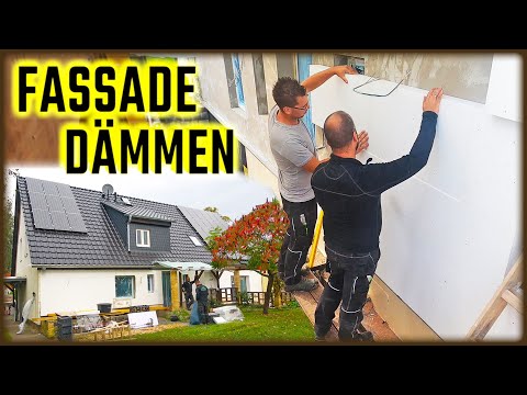 WAND VERPUTZEN - Wandwärmedämmung außen | Wand dämmen & Sockel abdichten! | Home Build Solution