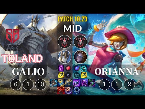 SB TolanD Galio vs Orianna Mid - KR Patch 10.23