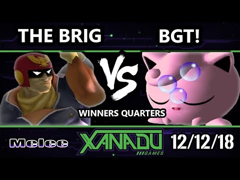 S@X 280 SSBM -  The Brig (Captain Falcon) Vs.  BGT! (Jigglypuff) - Smash Melee Winners Quarters