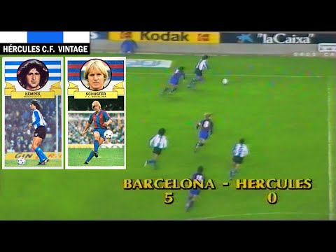 1984-85 Barcelona-Hércules 5-0. Copa del Rey 1/8 Ida