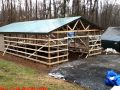 Pole Barn Almost Done 12 20 2011
