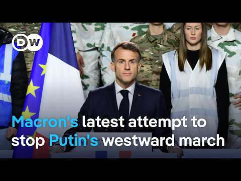 マクロン大統領、国防強化へ国民兵役制度を発表 | DW News (Macron announces national service scheme to bolster armed forces | DW News)