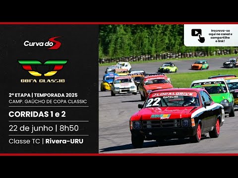 Copa Classic RS - etapa 2 CORRIDAS 1 e 2 categoria TC - Rivera UR 22.06.2025