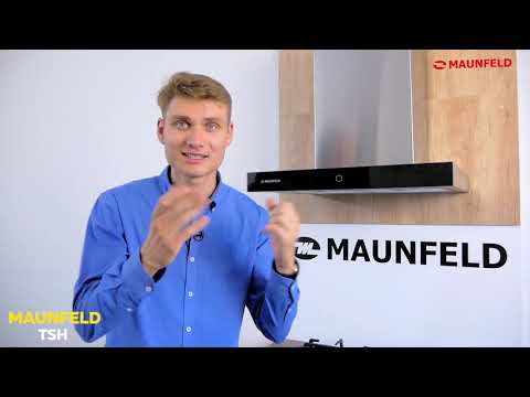 Современная кухонная вытяжка MAUNFELD TSH нержавеющая сталь