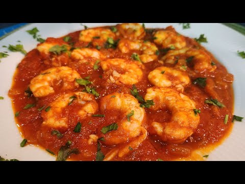 Gambones en Salsa de Tomate y Vino Blanco