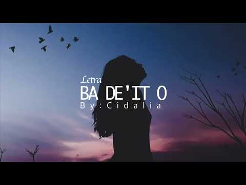 [MÚSICA TIMOR] Lyric Ba Deit O — Cidalia