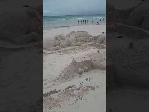 A beautiful Art work at the beach #mashup