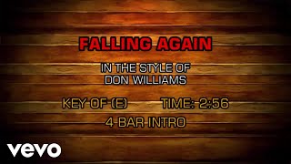 Don Williams - Falling Again (Karaoke)