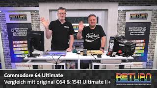 Commodore 64 Ultimate compared to the original C64 & 1541 Ultimate II+