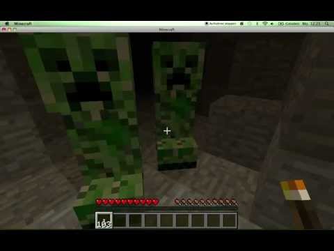 Verrückter Junge spielt Minecraft 001