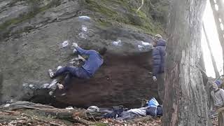 Video thumbnail of Antikontakt, 8A. Hřensko