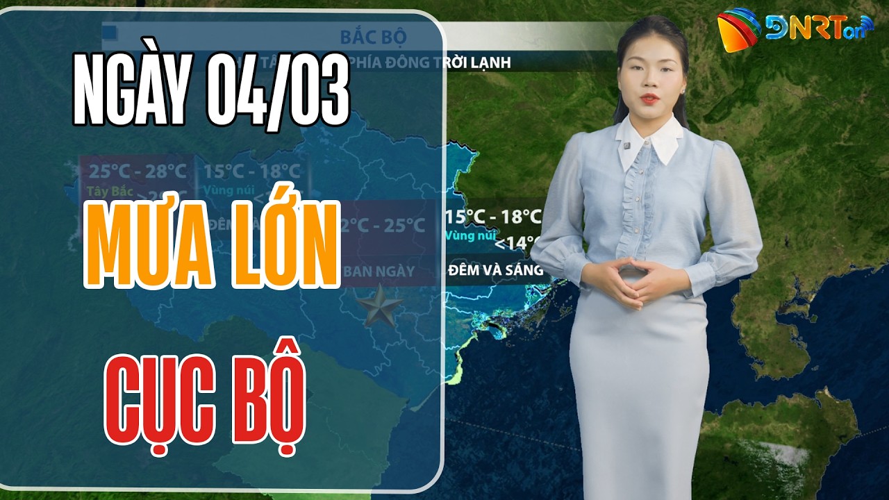 Thời tiết ngày mới 04/03 | Quảng Trị đến Quảng Ngãi mưa lớn cục bộ; Nam Bộ duy trì nắng ráo