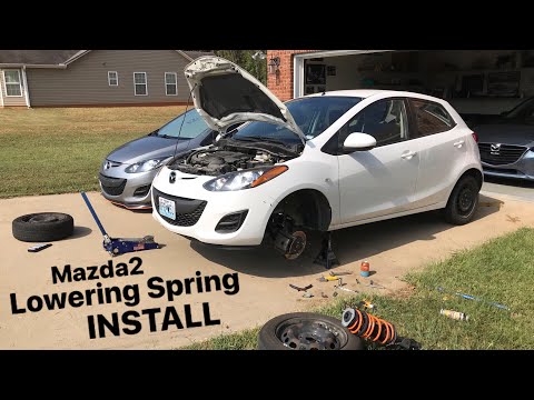 Mazda2 | Lowering springs with friends!