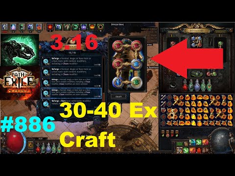 Crafting GG END GAME Carrion Golem Body Armour in 3.16 Scourge League Poe - 886