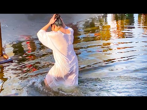 BATHING IN ICE WATER #5 | SWIMMING WINTER | Epiphany bathing #baptism #bathing