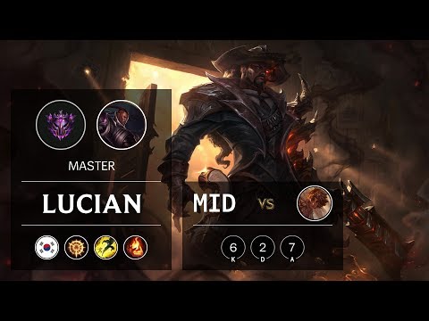 Lucian Mid vs Taliyah - KR Master Patch 9.13