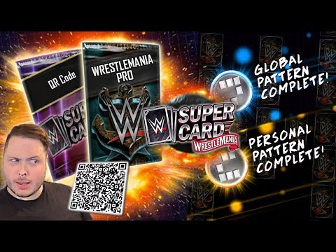 MY FIRST WRESTLEMANIA 36 PRO!! NEW QR CODE PACK DRAFT PATTERNS! | WWE SuperCard S6