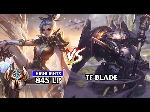 [KR] CHALLENGER RANK 1 RIVEN ''AZHY'' vs RANK 1 NA ''TF BLADE'' - 아지78 -  TopLane Kingdom