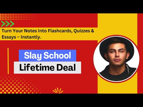 Slay School I Generate flashcards and quizzes instantly from notes, images, audio & video