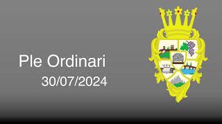 Ple Ordinari 30/07/2024