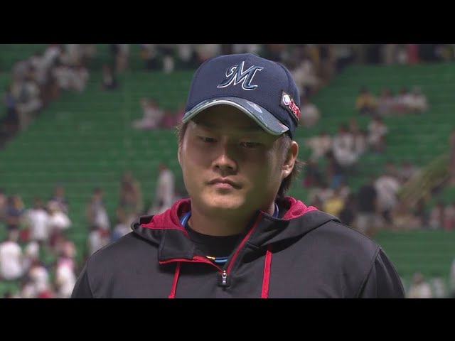 マリーンズ・有吉投手ヒーローインタビュー 2018/8/28 H-M