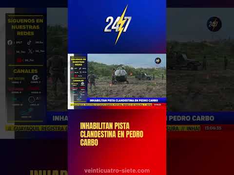 INHABILITAN PISTA CLANDESTINA EN PEDRO CARBO