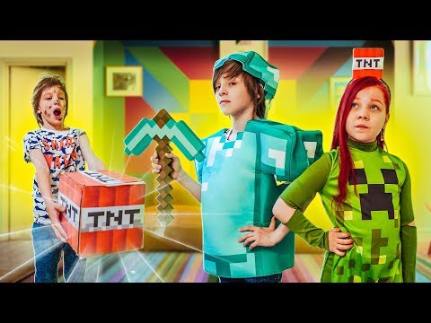 Я СТАЛА КРИПЕРОМ ДЕВЧОНКОЙ из Майнкрафт! Почему ДВОЙНИК ХОЧЕТ МЕНЯ ПОХИТИТЬ! Моя девушка Крипер!