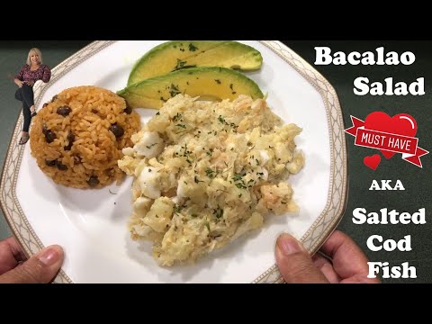 How to make Bacalao Salad (Salted Cod Fish Salad)