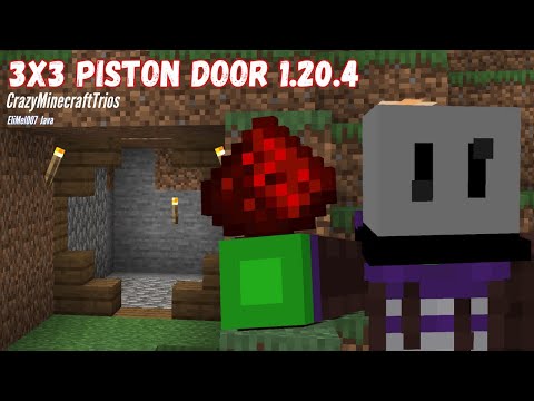 Insane 3x3 Spiral Enji Door Build - Minecraft Redstone