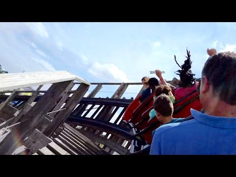 Back row point of view footage of White Lightning